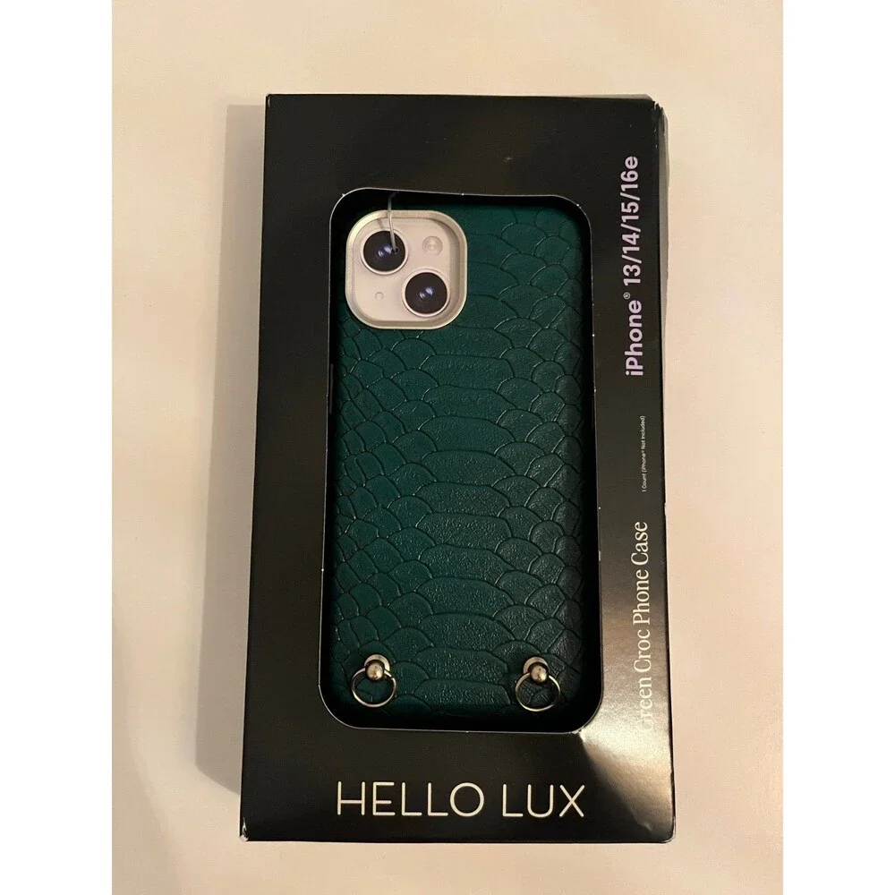 Lot of 2 Hello Lux iPhone 16/15/14/13 Strap-Ready Vibe Cases - NEW